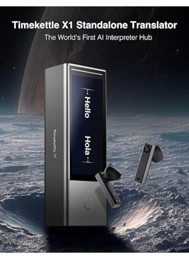 تايم كاتل X1 AI Interpreter Hub – Standalone Multilingual Real-Time Translator, 43 Language Support, Simultaneous Interpretation for Groups & One-on-One - Image 2